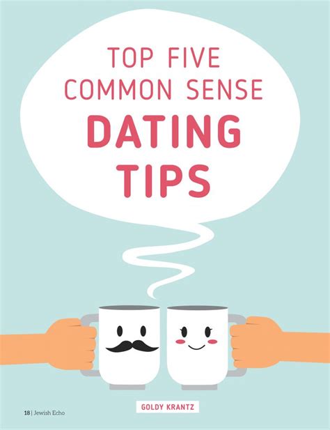 common sense dating advice